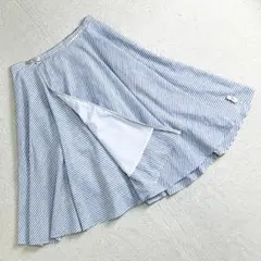 VM ヴーム パラスパレス　フレアロング　ラップスカート　ストライプ　チャーム付