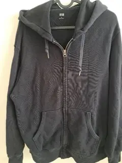 UNIQLO スウェットフルジップパーカ 長袖2021年モデル ブラック XL