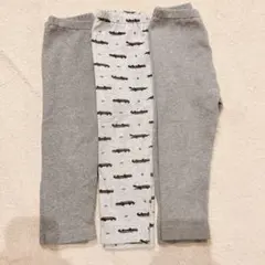 UNIQLO レギンス　10分丈　リブ　90センチ