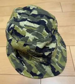 迷彩 パッチワーク バケットハット コットン 54センチ カモフラ サイズS