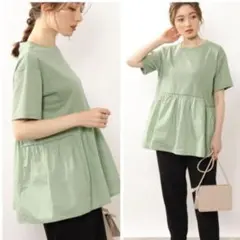 【M】新品　ドレスキップ　DRESKIP 半袖　ペプラム シューラルーのサムネイル