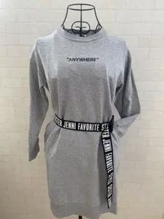 SISTERJENNI トレーナー ワンピース 長袖 150cm ベルト付き