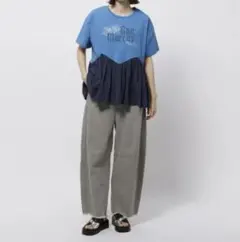 ニコアンド フレアヘムプリントＴシャツ niko andのサムネイル