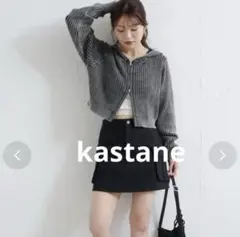 最終値下　新品　kastane ピグメントリバーシブルパーカー　　FREEのサムネイル
