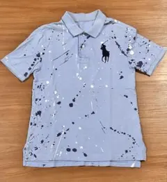 水色 ポロシャツ POLO RALPH LAUREN ビックポニー 90s - メルカリ
