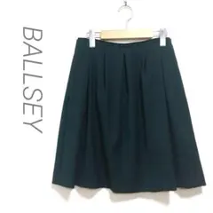 BALLSEY ボールジィ　膝丈　フレアスカート　グリーン　サイズ38/G045