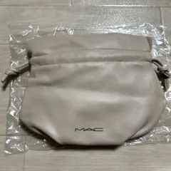 【新品未使用】M.A.C マック 巾着型ポーチ ベージュ 化粧ポーチのサムネイル