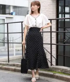 ナイスクラップ マーメイドスカート ドット