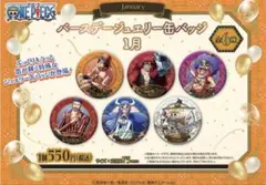 ワンピース　バースデー缶バッジ　1月 まとめ⑤ 2025年最新】バースデージュエリー缶バッジ1月の人気アイテム