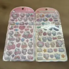 コットンパフィシール　キティーちゃん　二点セット