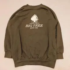 vintage 長袖 スウェット ロゴ入り トップス メンズ ブラウン freeのサムネイル