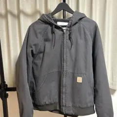 グレー フード付きジャケット