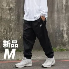 ナイキ NIKE ジョガーパンツ M 黒 ウーブン トラックパンツ テーパード