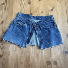 リーバイス517　デニム　リメイクラップスカート