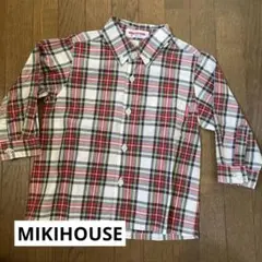 【美品】ミキハウス ネルシャツ シャツ