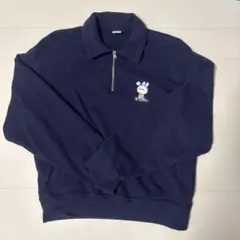 UNIQLO UT ラブブコラボ　ハーフジップ スウェット ネイビー M