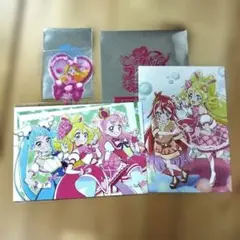 プリキュア映画特典・ポストカード2枚+うちわ型クリアカード1枚