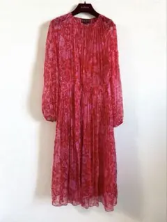 GUCCI 花柄シルクミディドレス MidiDressRed 38のサムネイル