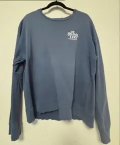 Quash スウェット ブルー バックプリント L