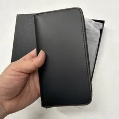 メンズ ラウンドファスナー長財布 ブラックのサムネイル