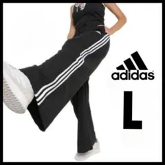 あのちゃん着用★adidas★黒★L★ワイドレッグトラックパンツ★ジャージ★男女