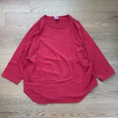WALLA WALLA SPORT XXL 七分袖 ラグラン 赤 日本製のサムネイル