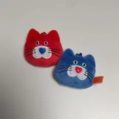 mojojojo フェイスマスコット 赤猫 青猫 セット