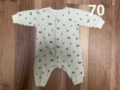 BREEZE いちご柄 カバーオール 70cm