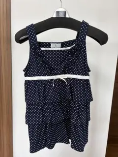 水玉模様ノースリーブワンピース 130cm