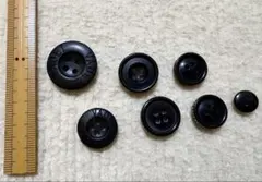 VADELブラックボタン　ブラックボタンまとめ売り　リメイク　手芸　裁縫用品