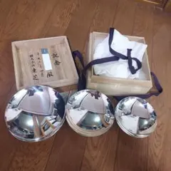 純銀天賞堂 純銀 銀盃 純銀盃 三ッ重 365g 純銀盃 銀杯 天賞堂 三ッ重 - メルカリ