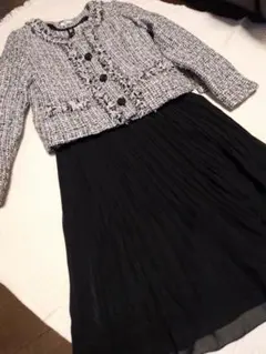 卒業式　入学式　スーツ4点セット　ジャケット　ママスーツ　プリーツ　タイト9AR