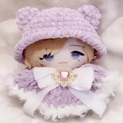 ぬい服 にじぱぺっと 10cm クマ ケープ もこもこ もふもふ おすわり