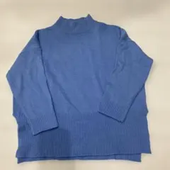 KOBE LETTUCE 水色ハイネック ニット　フリーサイズ