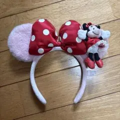 ミニーマウス 耳カチューシャ 赤い水玉