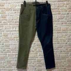 メンズ　ジーパン　古着　左右対称　おしゃれ　y2k Ｌ