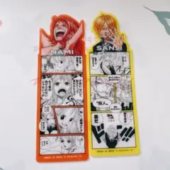 ワンピース　ベースショップ ブックマークコレクション　ナミ　サンジ