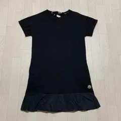 極美品 モンクレール 2020年モデル ワッペンロゴ ロングワンピース 異