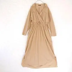 アーバンリサーチロッソ ロング カシュクールワンピース 綿100%