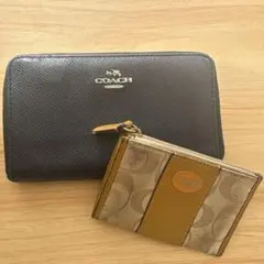 COACH コーチ 長財布＆コインケース 2点セット シグネチャー 使用感ありのサムネイル