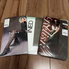 ブラウン系タイツセット L-LLサイズ Tuché INÉD Relish