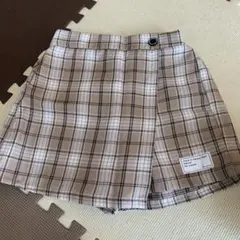 チェック柄キュロット 150