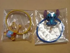 ディズニーキャラクター　Twinkle ゴム　プーさん　スティッチ