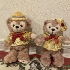 ダッフィー＆シェリーメイ　ぬいぐるみバッジセット　ディズニー　30周年