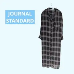 【JOURNAL STANDARD】ブラウンと白 ワンピース 長袖のサムネイル