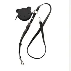 クマ耳付きブラックショルダーストラップ