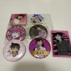 名探偵コナン 毛利蘭 缶バッジ アクリルカード ホログラムステッカー
