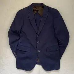 ビームスハート テーラードジャケット コットン シンプル ネイビー 46