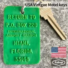 アメリカ製USA Vintage フロリダ州 モーテル ホテル キー No324