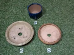【中古品】盆栽鉢 ３点のサムネイル